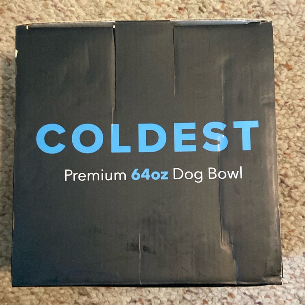 Coldest Premium 64oz Dog Bowl Stealth Black